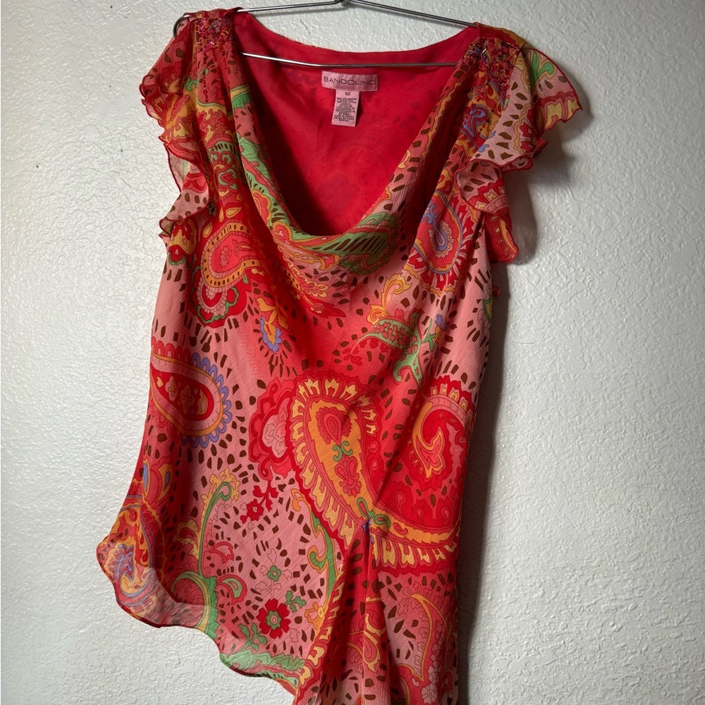 Colorful Paisley Women's Top